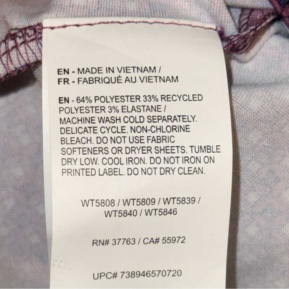 Ben Hogan Performance Golf Polo Men’s S Purple Geometric Moisture Wicking UPF 20 - Picture 8 of 13